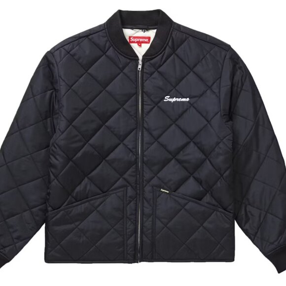 NEW Supreme dead prez Quilted Work Jacket BLACK L